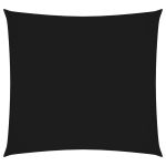 Pânză parasolar, negru, 5x5 m, țesătură oxford, pătrat GartenMobel Dekor
