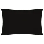 Parasolar, negru, 4x7 m, țesătură oxford, dreptunghiular GartenMobel Dekor