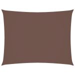 Pânză parasolar, maro, 5x7 m, țesătură oxford, dreptunghiular GartenMobel Dekor