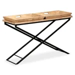 Masă consolă Lemn masiv de mango 130x40x80 cm GartenMobel Dekor