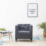 Fotoliu, gri, material textil GartenMobel Dekor