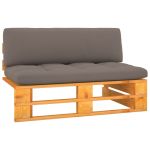 Canapea mijloc grădină din paleți, maro miere, lemn pin tratat GartenMobel Dekor