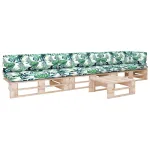 Set mobilier paleți cu perne, 4 piese, lemn de pin tratat GartenMobel Dekor