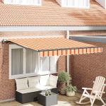 Cortina Retractabilă Galben și portocalie 300 x 250 cm GartenMobel Dekor