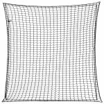 Plasă de remorcă cu funie elastică, negru, 3x3 m, PP GartenMobel Dekor