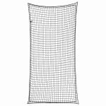 Plasă de remorcă cu funie elastică, negru, 6x3 m, PP GartenMobel Dekor