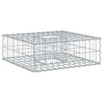 Pat ridicat din gabion Argintiu 60 x 60 x 20 cm Oțel Galvanizat GartenMobel Dekor
