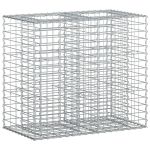 Pat ridicat din gabion Argintiu 90 x 50 x 80 cm Oțel Galvanizat GartenMobel Dekor