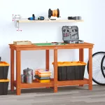 Banc de lucru Maro Ceară 140 x 50 x 80 cm Lemn masiv de pin GartenMobel Dekor