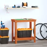 Banc de lucru Maro Ceară 80 x 50 x 80 cm Lemn masiv de pin GartenMobel Dekor