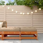 Suport pentru picioare de grădină Lemn masiv de pin Maro Ceară GartenMobel Dekor