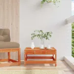 Suport pentru picioare de grădină Lemn masiv de pin Maro Ceară GartenMobel Dekor