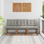 3 Bucată Canapea centrală pentru exterior GartenMobel Dekor
