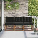 3 Bucată Canapea centrală pentru exterior GartenMobel Dekor