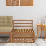 Canapea Medie pentru Exterior Lemn Solid de Acacia natural GartenMobel Dekor
