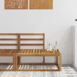 Canapea de exterior natural 91 x 63 x 73 cm GartenMobel Dekor