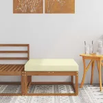 Taburet pentru exterior Lemn Solid de Acacia natural GartenMobel Dekor