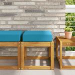 Perna de Șezut pentru Exterior Albastru regal 40 x 40 x 8 cm GartenMobel Dekor