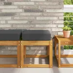 Perna de Șezut pentru Exterior Antracit 40 x 40 x 8 cm GartenMobel Dekor