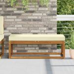 Perna de Șezut pentru Exterior Crem 115 x 40 x 8 cm GartenMobel Dekor