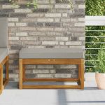 Perna de Șezut pentru Exterior Gri 80 x 40 x 8 cm GartenMobel Dekor