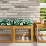 Perna de Șezut pentru Exterior Model cu frunze 40 x 40 x 8 cm GartenMobel Dekor