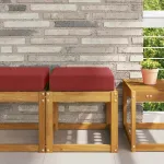 Perna de Șezut pentru Exterior bordo 40 x 40 x 8 cm GartenMobel Dekor