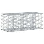Pat ridicat din gabion Argintiu 140 x 60 x 55 cm GartenMobel Dekor