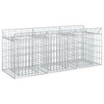 Pat ridicat din gabion Argintiu 150 x 50 x 60 cm GartenMobel Dekor