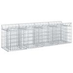Pat ridicat din gabion Argintiu 200 x 50 x 60 cm GartenMobel Dekor
