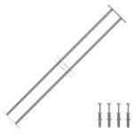 Grilaj de siguranță pentru ferestre cu 2 bare transversale 1000-1500mm GartenMobel Dekor