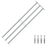 Grilaj de siguranță pentru ferestre cu 3 bare transversale 1000-1500mm GartenMobel Dekor