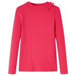 Tricou pentru copii cu mâneci lungi, roz aprins, 128 GartenMobel Dekor