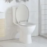 Capac WC cu închidere silențioasă, alb, oval GartenMobel Dekor