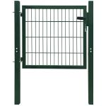 Poartă de gard 2D (simplă) verde 100x80 cm GartenMobel Dekor