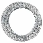 BTO-22 Concertina NATO sârmă ghimpată cu cleme, oțel galvanizat, 150 m GartenMobel Dekor