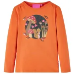 Tricou pentru copii cu mâneci lungi, portocaliu ars, 92 GartenMobel Dekor