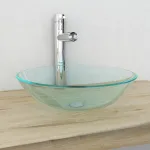 Chiuvetă din sticlă călită transparentă, 42 cm GartenMobel Dekor
