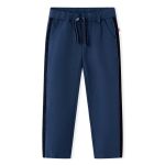 Pantaloni pentru copii cu ornamente negre, bleumarin, 104 GartenMobel Dekor