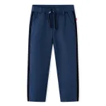 Pantaloni pentru copii cu ornamente negre, bleumarin, 104 GartenMobel Dekor