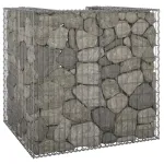 Perete gabion pentru pubelă, 110x100x110 cm, oțel galvanizat GartenMobel Dekor