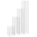 Straturi înălțate gabioane 4 buc. 30x30x50/100/150/200 cm fier GartenMobel Dekor