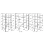 Straturi înălțate gabion, 3 buc., 30x30x50 cm, fier GartenMobel Dekor