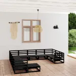 Set mobilier de grădină, 12 piese, lemn masiv de pin GartenMobel Dekor