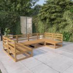Set mobilier de grădină, 6 piese, lemn masiv de pin GartenMobel Dekor