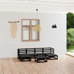 Set mobilier de grădină, 7 piese, lemn masiv de pin GartenMobel Dekor
