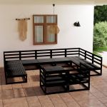 Set mobilier de grădină, 12 piese, lemn masiv de pin GartenMobel Dekor