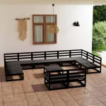 Set mobilier de grădină, 13 piese, lemn masiv de pin GartenMobel Dekor