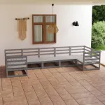 Set mobilier de grădină din 7 piese, lemn masiv de pin GartenMobel Dekor