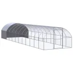 Coteț de găini pentru exterior, 3x12x2 m, oțel zincat GartenMobel Dekor